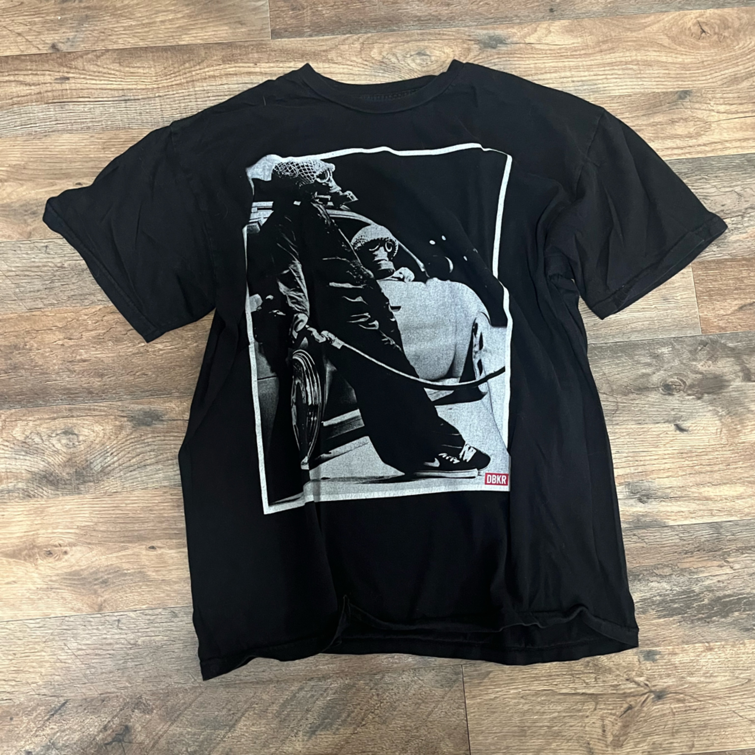 Black Graphic Short Sleeve Tee
